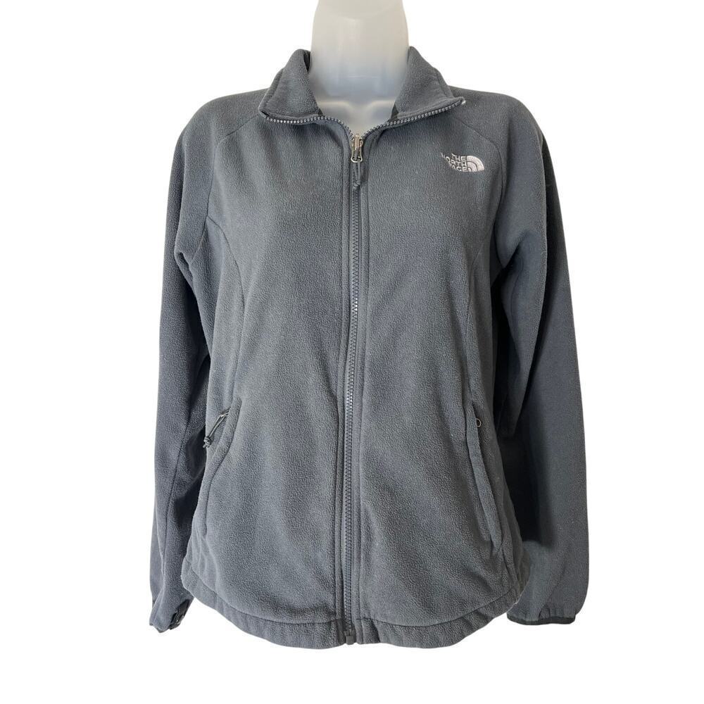 The North Face Women's Fleece Jacket Zipper Front Long Sleeve Logo Size S - Picture 2 of 11